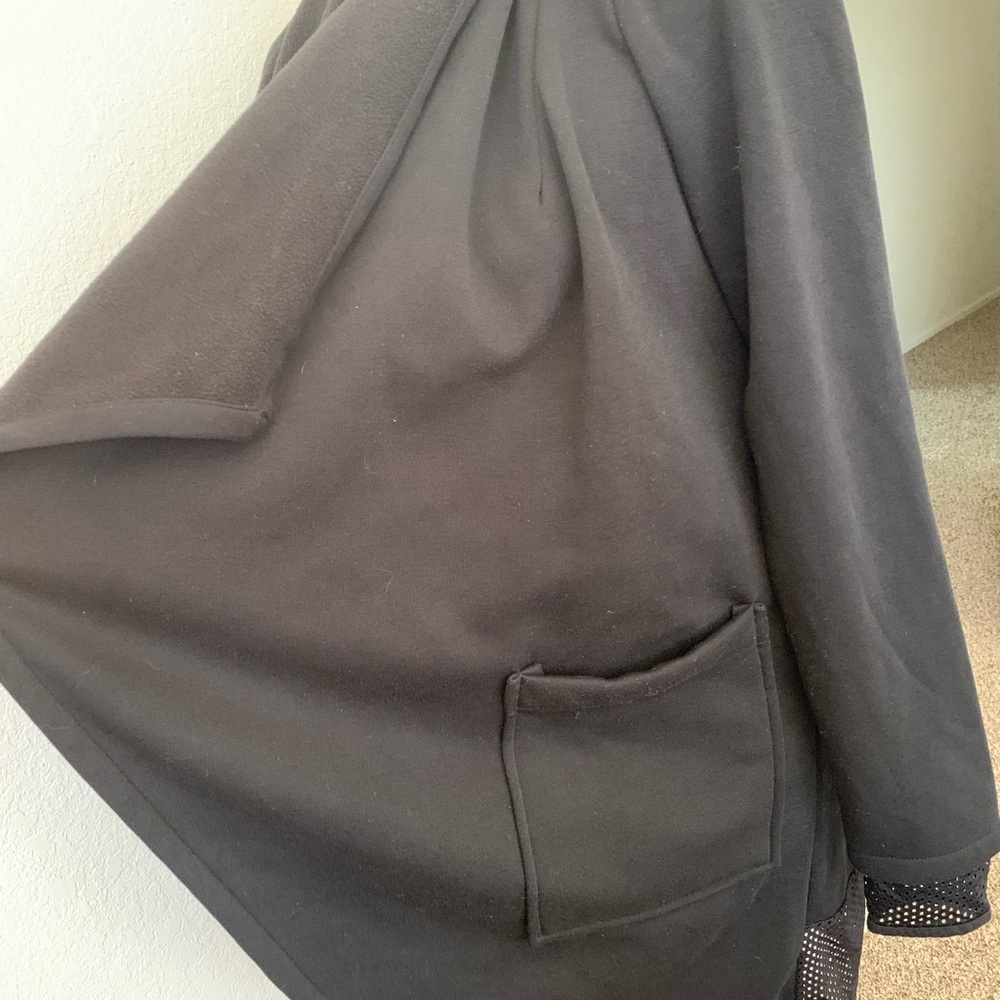 Fabletics Eugenia coat women’s XS Black Open Front Cardigan capsule - Picture 6 of 10
